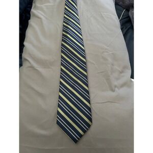 Tommy Bahama Off Island Necktie Mens Repp Navy‎ Blue Silk Striped Designer